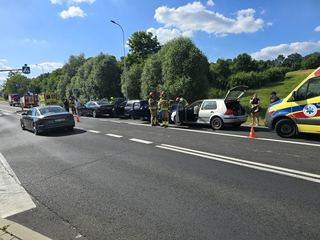 Wypadek w Rybnicy – efekt domina