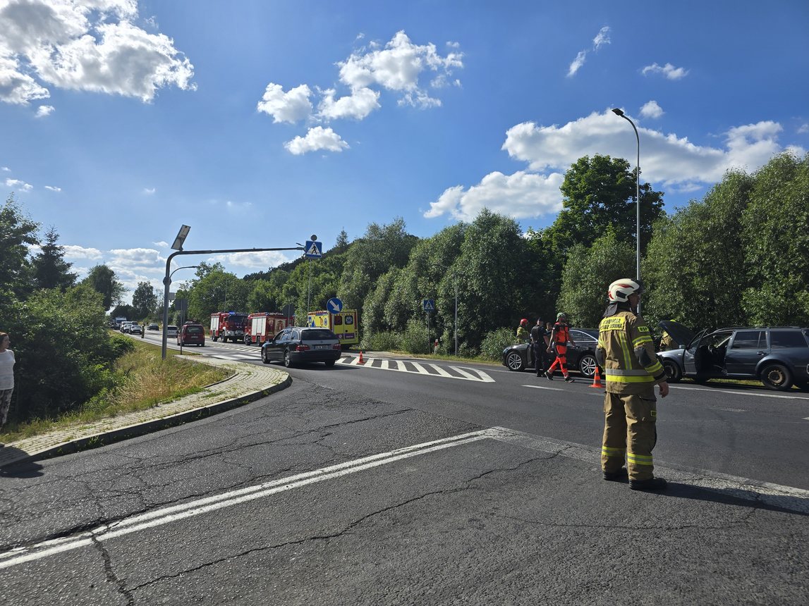 Wypadek w Rybnicy – efekt domina
