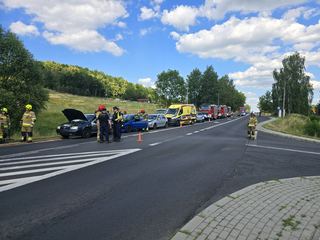 Wypadek w Rybnicy – efekt domina