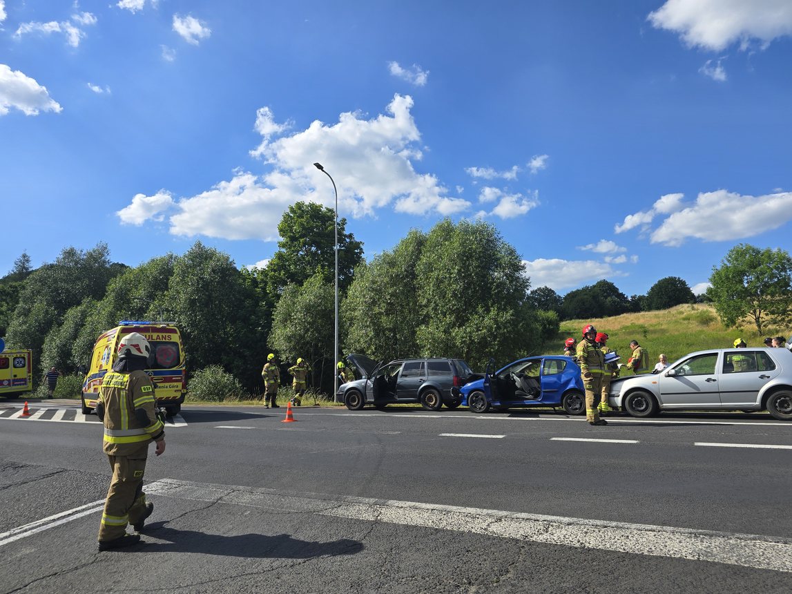 Wypadek w Rybnicy – efekt domina