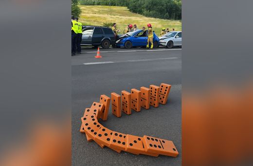 Wypadek w Rybnicy – efekt domina
