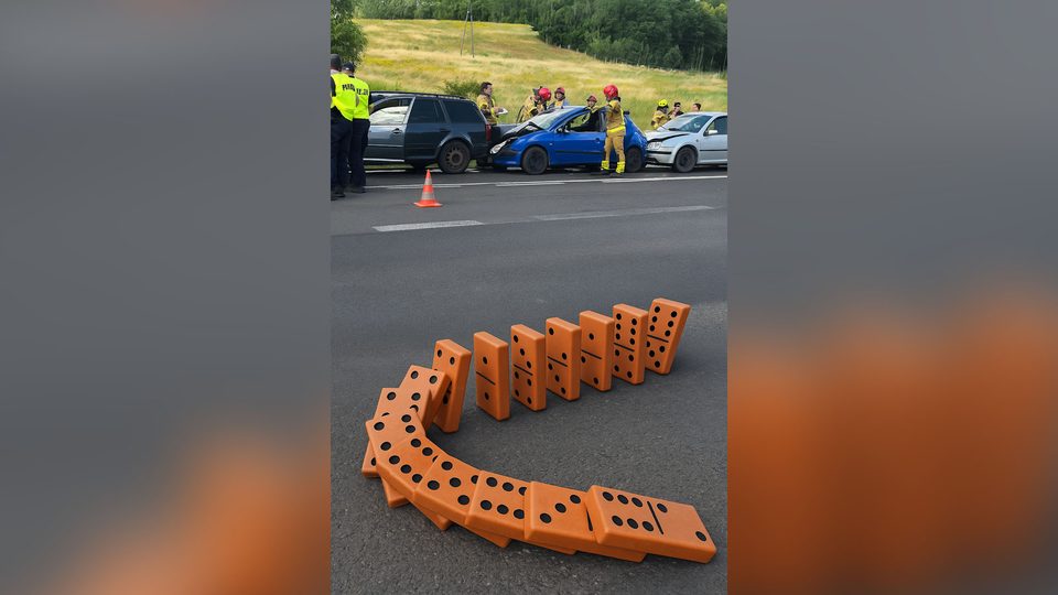 Wypadek w Rybnicy – efekt domina