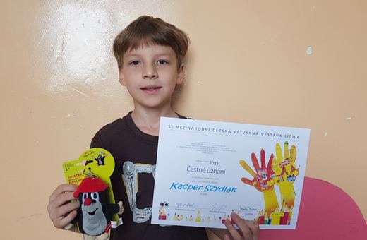 Rysunek Kacpra nagrodzony w Czechach