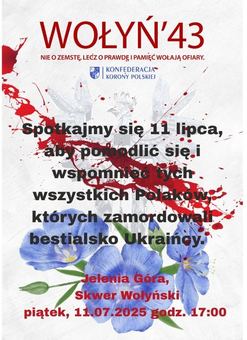 Dzień pamięci pomordowanych Polaków na kresach II RP. Krwawa niedziela.