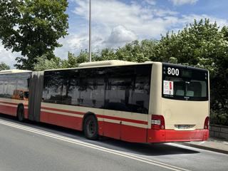 Pożar silnika w autobusie
