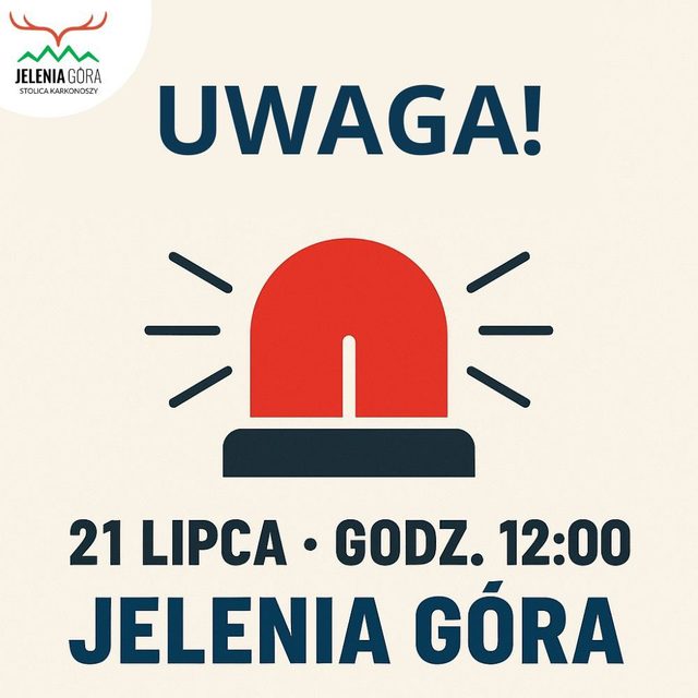 W poniedziałek test alarmu