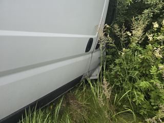 Zwierzę wybiegło, bus uderzył w drzewo