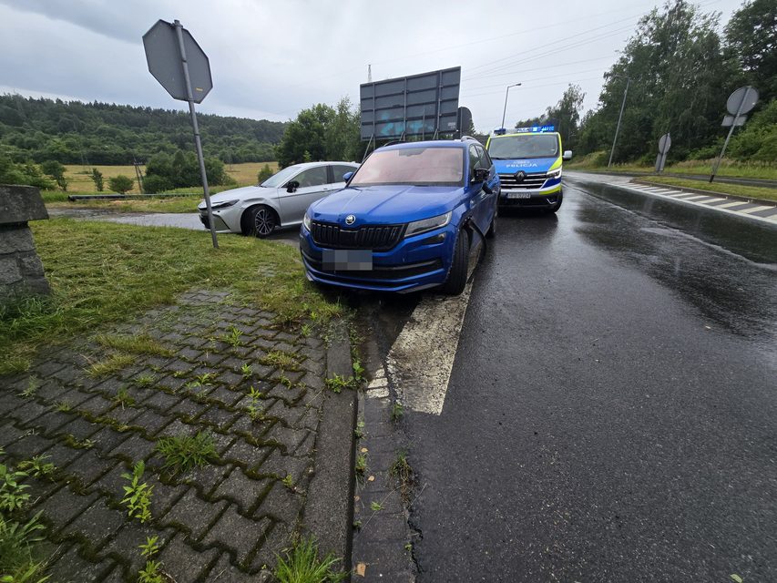 Kolizja na ul. Sobieskiego