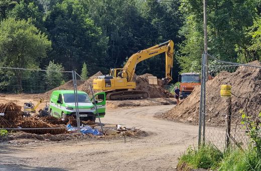 Wykopy pod budynki komunalne