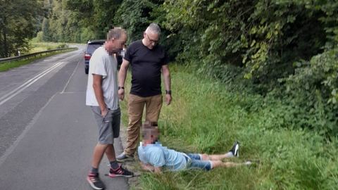 Pijany uciekał starym Audi