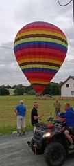 Planowe lądowanie balonu w Łomnicy