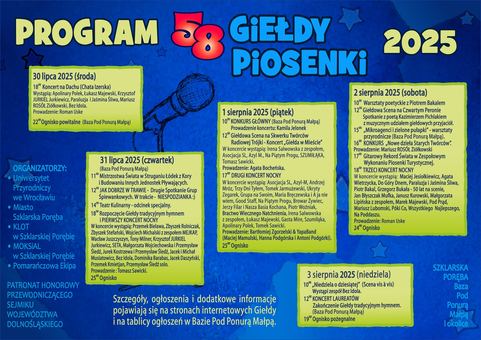 Giełda Piosenki Studenckiej 2025 – program imprezy