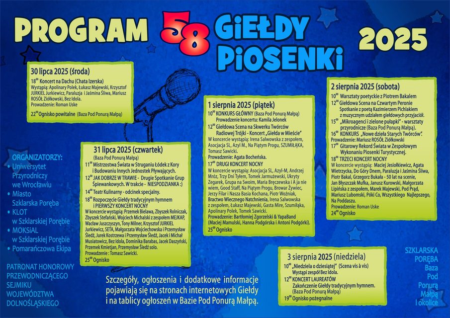 Giełda Piosenki Studenckiej 2025 – program imprezy