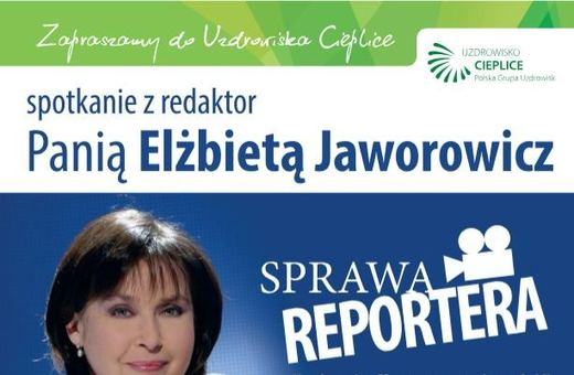 Spotkanie z Elżbietą Jaworowicz w Uzdrowisku Cieplice