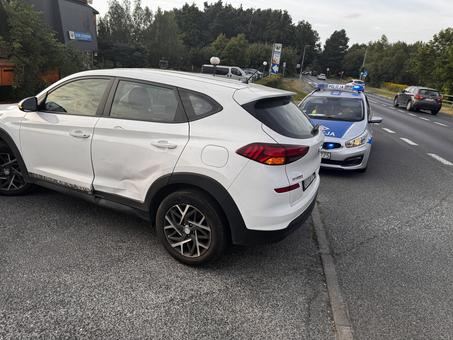 Kolizja z motorem koło Mazurkowej Chaty