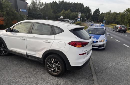 Kolizja z motorem koło Mazurkowej Chaty