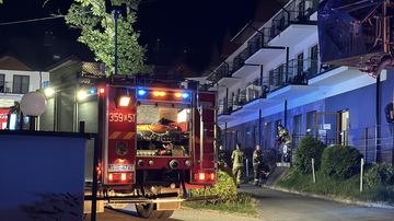 Ewakuacja gości z hotelu w Karpaczu