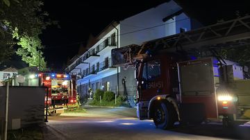 Ewakuacja gości z hotelu w Karpaczu