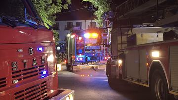 Ewakuacja gości z hotelu w Karpaczu