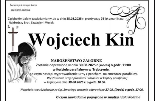 Zmarł Wojciech Kin – emerytowany nauczyciel I LO w Jeleniej Górze