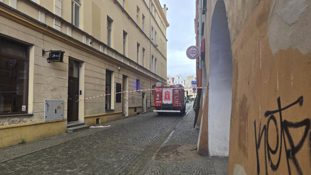 Ewakuacja w centrum Jeleniej Góry