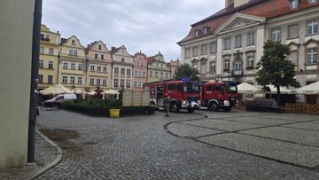 Ewakuacja w centrum Jeleniej Góry