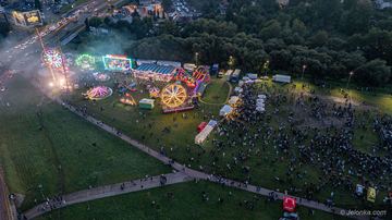 Koncert Lady Pank widziany z drona