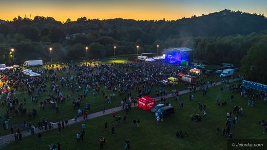 Koncert Lady Pank widziany z drona