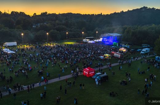 Koncert Lady Pank widziany z drona
