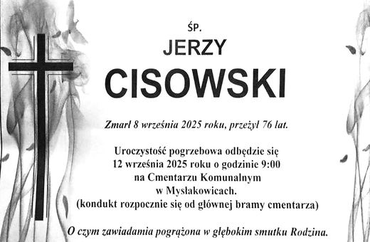 Zmarł Jerzy Cisowski