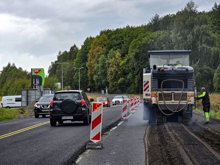 Jest już nowy asfalt na drodze wylotowej na Zgorzelec