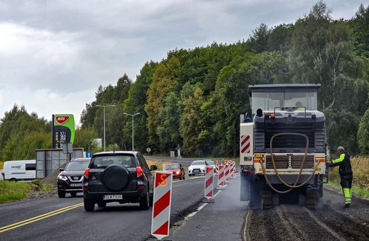 Jest już nowy asfalt na drodze wylotowej na Zgorzelec