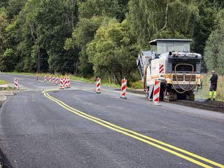 Jest już nowy asfalt na drodze wylotowej na Zgorzelec
