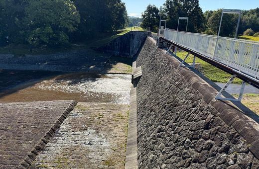 Zbiornik Cieplice prawie po remoncie