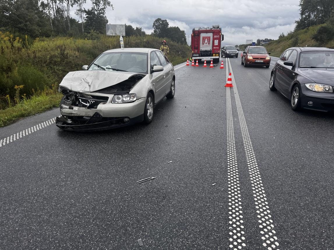 Kolizja na obwodnicy Maciejowej