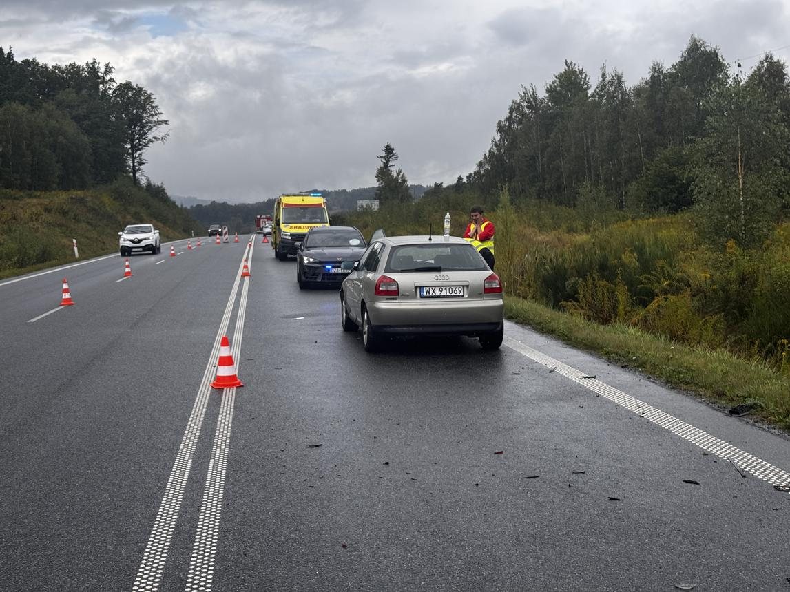 Kolizja na obwodnicy Maciejowej