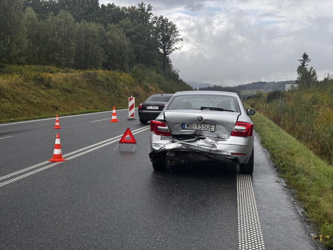Kolizja na obwodnicy Maciejowej