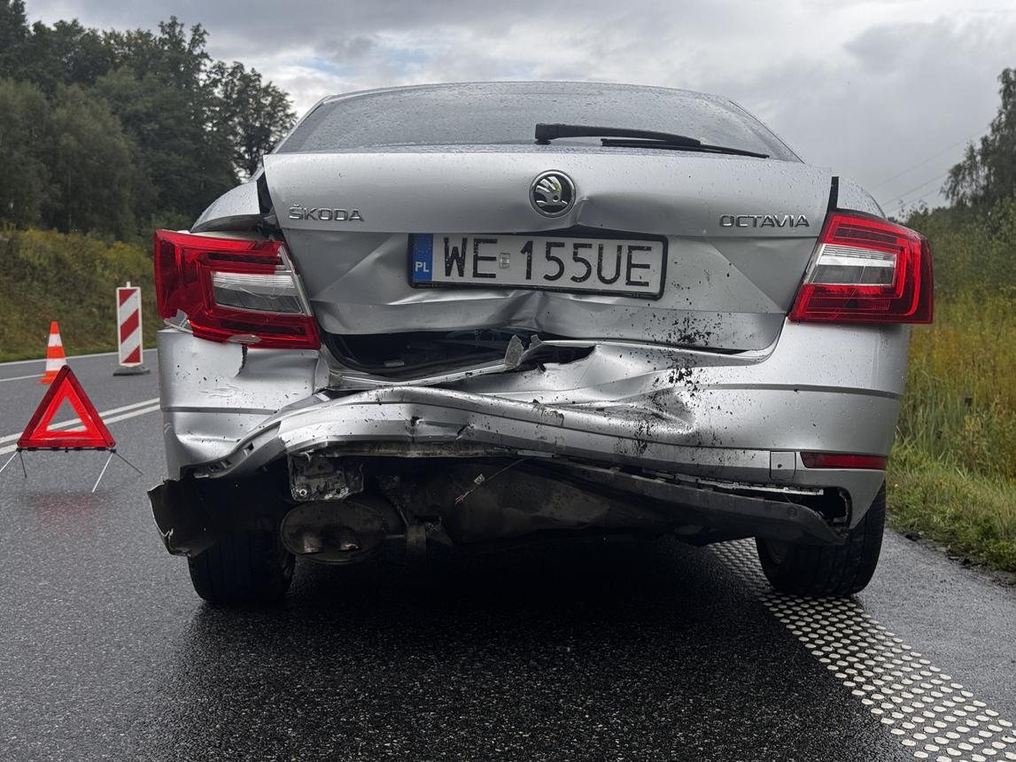 Kolizja na obwodnicy Maciejowej