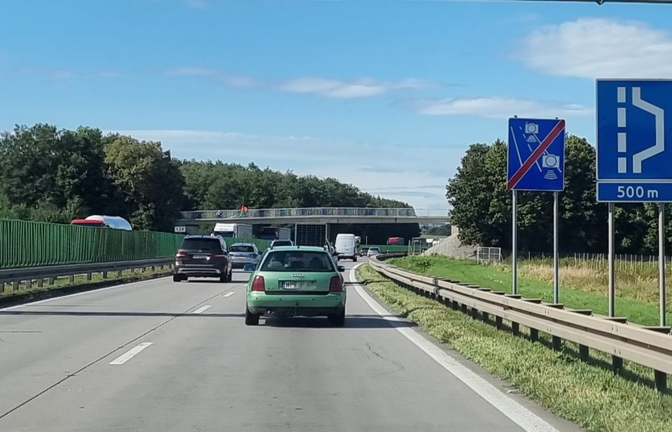 Nowy odcinkowy pomiar prędkości na A4