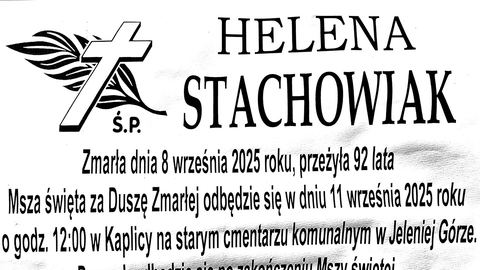 Zmarła Helena Stachowiak