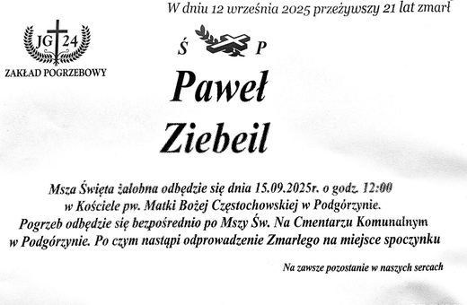 Zmarł Paweł Ziebiel