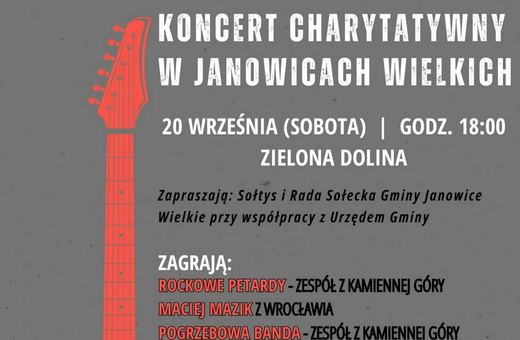 Koncert charytatywny w Janowicach Wielkich