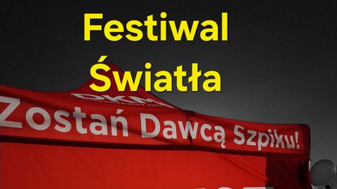 Rejestracja dawców szpiku podczas Festiwalu Światła