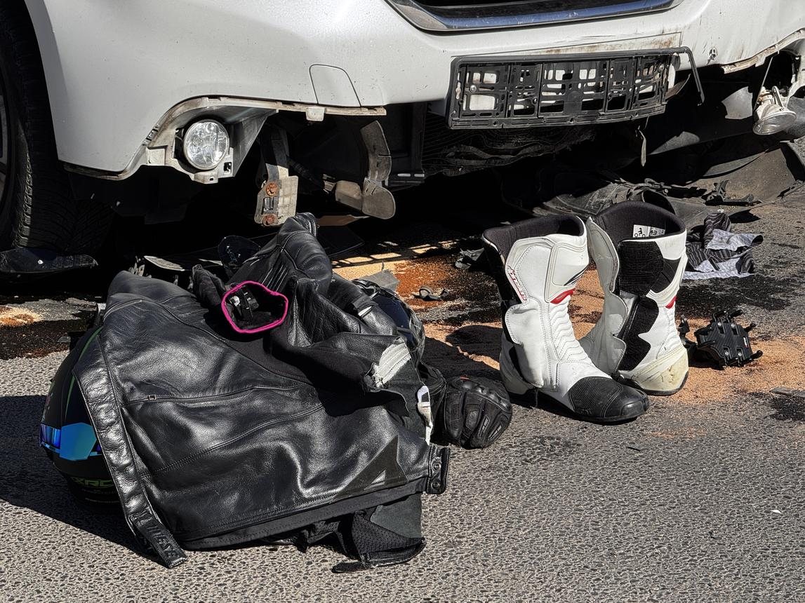Zderzenie motocykla z samochodem