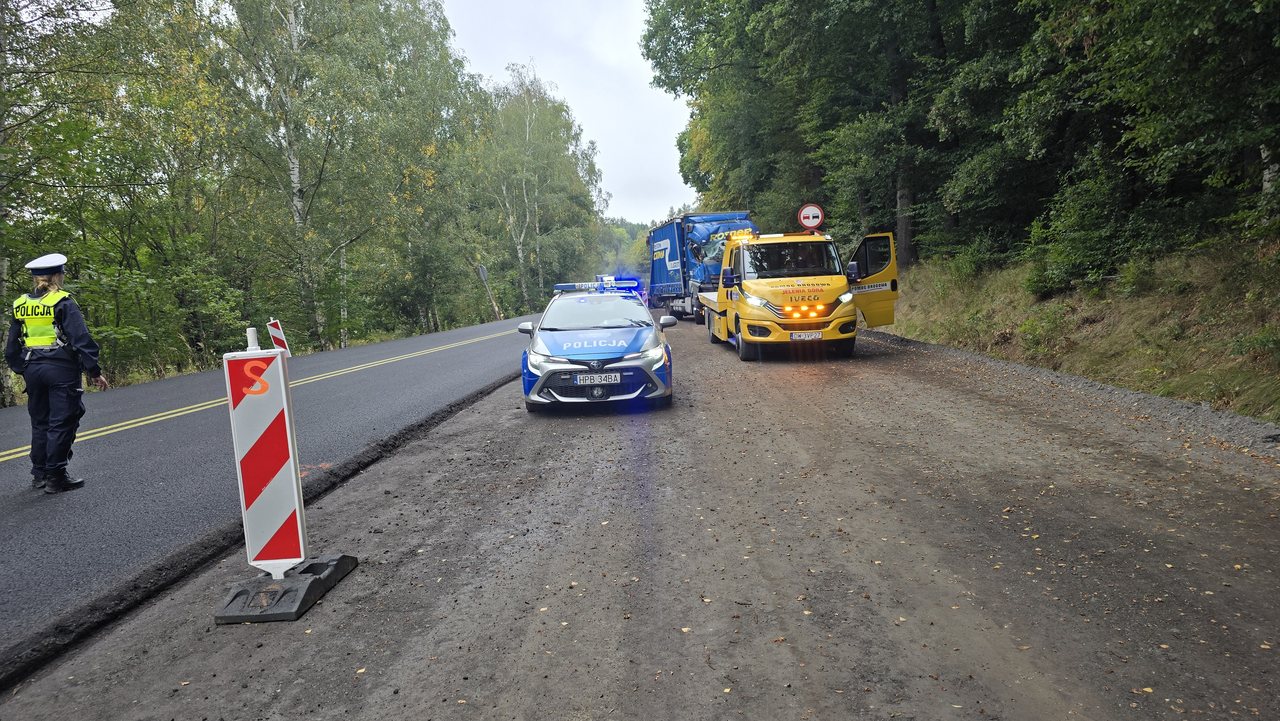 Ciężarówką w drzewo