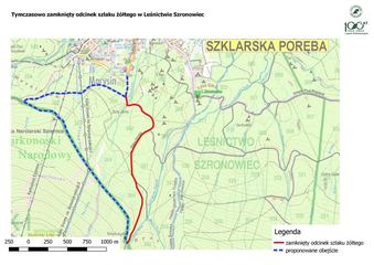 Zamknięty szlak do Schroniska Pod Łabskim Szczytem
