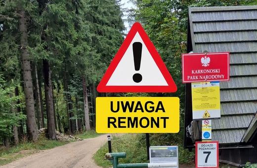 Prace remontowe na szlakach