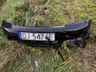 Audi wypadło z drogi na ul. Wincentego Pola