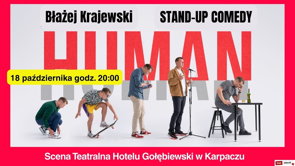 Komediowy stand–up "Human" w Karpaczu
