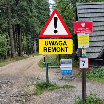 Remont trasy do schroniska Nad Łomniczką